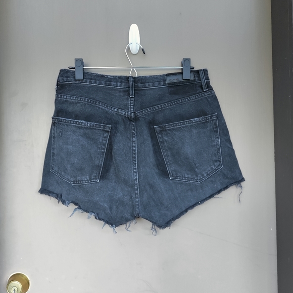 GRLFRND Karolina Short in Black High Waisted Cutoffs - Picture 5 of 8